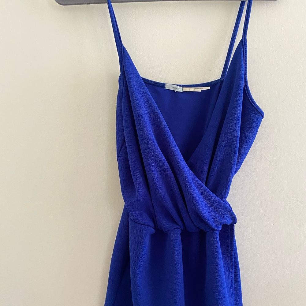 Blue romper dress